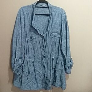 Womans blue utility jacket size 18